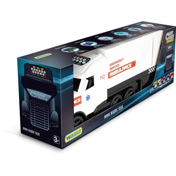 Автомобіль Wader Magic Truck Швидка допомога, білий (36211) - Pampik - 2