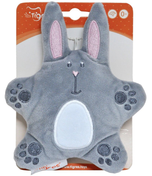 М'яка іграшка Tigres Зайчик Найкращий друг, 18 см (ІГ-0073) - Pampik - 2