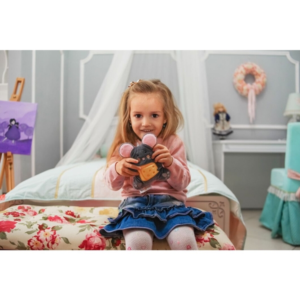 М'яка іграшка Tigres Мишка Найкращий друг, 18 см (ІГ-0080) - Pampik - 2