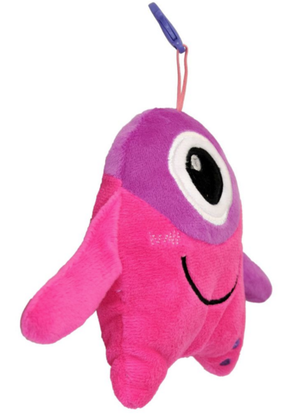 М'яка іграшка-брелок Tigres Монстрик Фіола, 15 см (ІГ-0154) - Pampik - 2