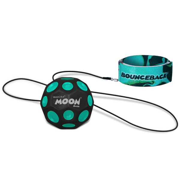 Мяч-прыгун на резинке Waboba Space Bounceback, бирюзовый (54357) - Pampik - 2