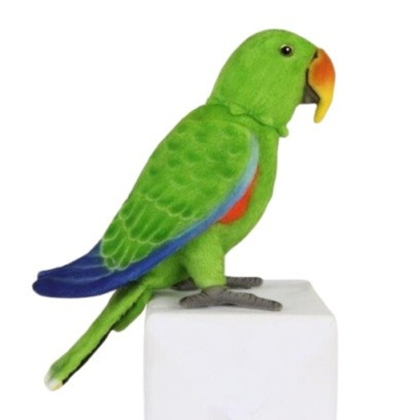 М'яка іграшка Hansa Позуючий папуга Електус, самець, 23 см (8429) - Pampik