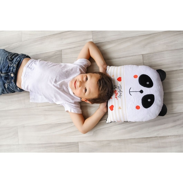 Мягкая игрушка-подушка Tigres Панда Today is your day, 32х32х10 см (ПД-0301) - Pampik - 5