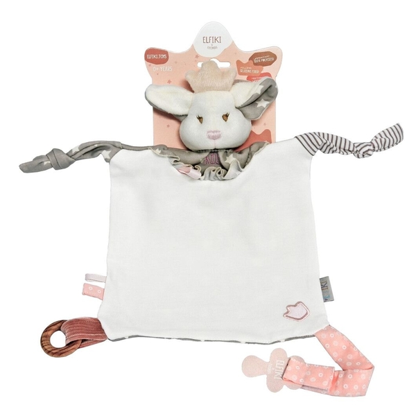 Іграшка-комфортер Elfiki Ельфік Айлі, білий з рожевим (ІГ-0106) - Pampik