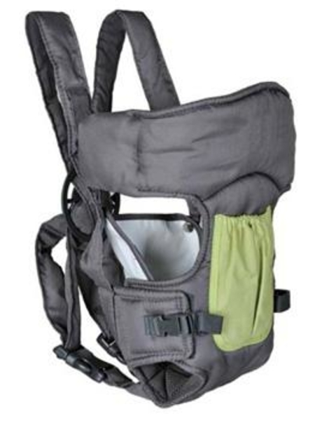 Рюкзак-кенгуру Geoby BD02, сірий із зеленим - Pampik