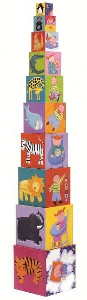 Пірамідка Djeco Забавні кубики - Pampik - 2