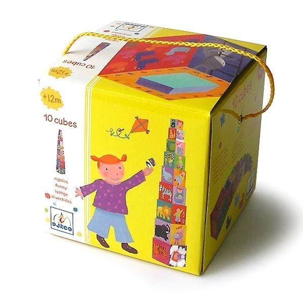 Пірамідка Djeco Забавні кубики - Pampik - 3