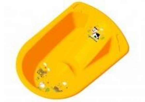Анатомічна ванночка Prima Baby Funny Farm, жовтий, 80 см (8719) - Pampik