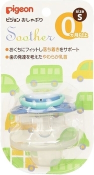 Пустышка Pigeon Машинка, размер S (13296/15736) - Pampik