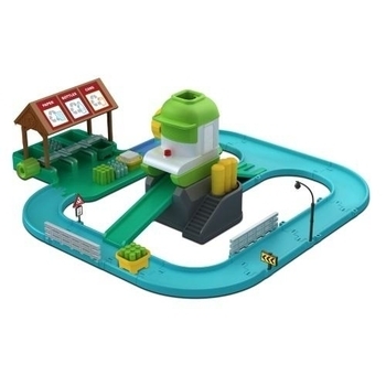 Игровой набор Robocar Poli Перерабатывающая станция и металлическая машинка Клинни, 55 см (83155) - Pampik