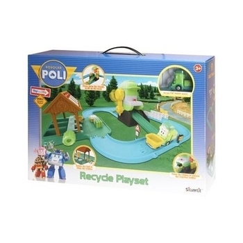 Игровой набор Robocar Poli Перерабатывающая станция и металлическая машинка Клинни, 55 см (83155) - Pampik - 4