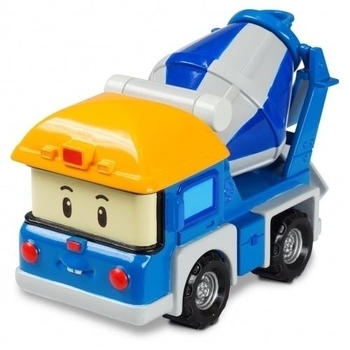 Машинка Robocar Poli бетономешалка Мики, металл, 6 см (83256) - Pampik