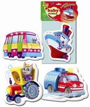 Пазл для найменших Vladi Toys Машини-помічники (VT1106-78) - Pampik