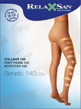Антиварикозні компресійні колготки Relaxsan 140 den (18-22 мм), р. 2, чорні - Pampik