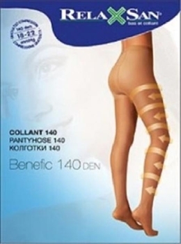 Антиварикозні компресійні колготки Relaxsan 140 den (18-22 мм), р. 3, чорні - Pampik
