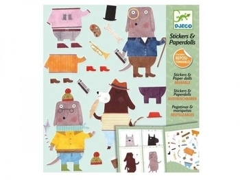 Художественный комплект с наклейками Djeco Мои друзья Барбосы (DJ09694) - Pampik