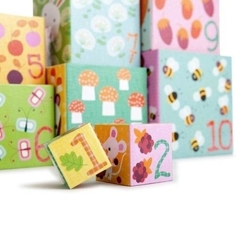 Пірамідка Djeco Забавні кубики - Лісові мешканці - Pampik - 7