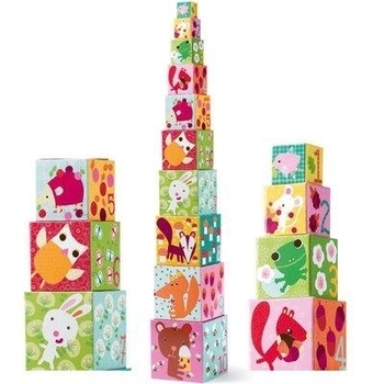 Пірамідка Djeco Забавні кубики - Лісові мешканці - Pampik - 3