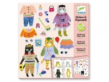 Художній комплект з наклейками Djeco Мої друзі мугикаючи (DJ09695) - Pampik