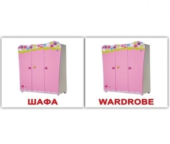 Мини-карточки Домана Вундеркинд с пеленок Интерьер/Interior, укр.-англ. язык, 40 шт. (2100064095894) - Pampik - 2