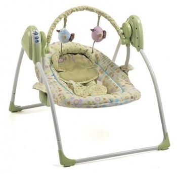 Крісло-гойдалка шезлонг Geoby QQ502-WKLN, салатовий - Pampik