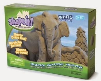 Суміш для моделювання в коробці Waba Fun Shape it, білий, 2,3 кг (130-013) - Pampik