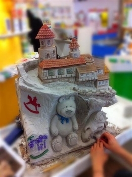 Суміш для моделювання в коробці Waba Fun Shape it, білий, 2,3 кг (130-013) - Pampik - 2