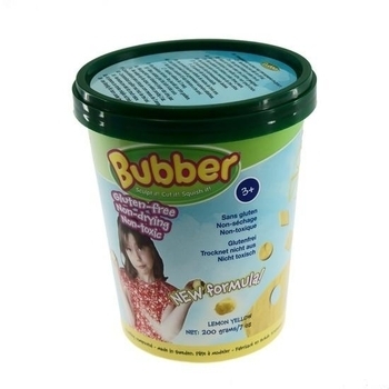 Суміш для ліплення у відерці Waba Fun Bubber, жовтий, 200 г (140-100) - Pampik