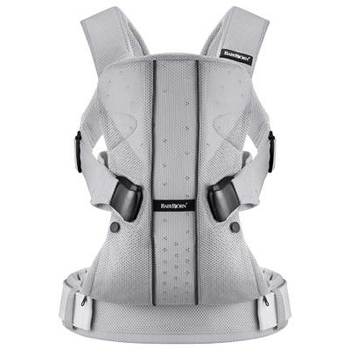 Рюкзак-кенгуру Babybjorn Baby Carrier One Mesh, серебристый (91004) - Pampik