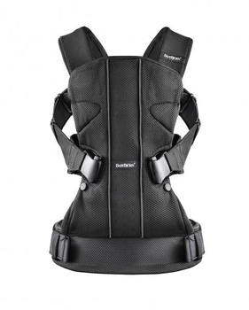Рюкзак-кенгуру Babybjorn Baby Carrier One Mesh, чорний (98025) - Pampik