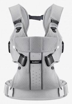 Рюкзак-кенгуру Babybjorn Baby Carrier One Mesh, серебристый (91004) - Pampik - 2