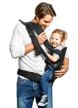 Рюкзак-кенгуру Babybjorn Baby Carrier WE, черный (92044) - Pampik - 8