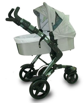 Універсальна коляска ABC Design 3-Tec 2 в 1 Pearl, сірий - Pampik - 2