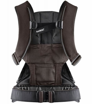 Рюкзак-кенгуру Babybjorn Baby Carrier One Mesh, чорно-коричневий - Pampik - 3