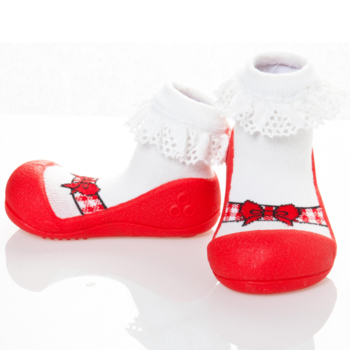 Текстильная обувь Attipas Ballet, р.19 (96-108 мм), красный - Pampik - 4