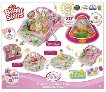 Килимок з бортиками Bright Starts Веселий сад - Pampik - 5