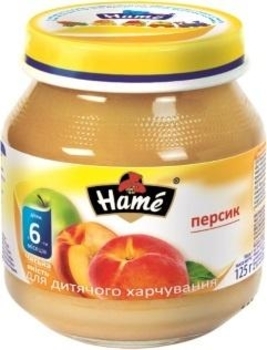 

Фруктовое пюре Hame яблоко и персик, 125 г