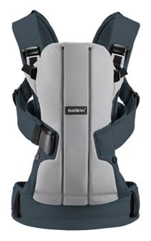 Рюкзак-кенгуру Babybjorn Baby Carrier WE Cotton Mix, сірий (92050) - Pampik - 3