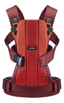 Рюкзак-кенгуру Babybjorn Baby Carrier WE Cotton Mix, оранжевый (92032) - Pampik - 3