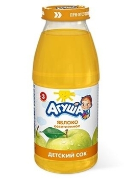 Сік Агуша Яблуко з вітаміном С, освітлений, 150 мл - Pampik