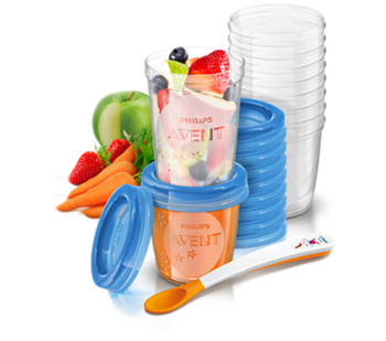 Контейнери для зберігання продуктів Philips Avent, 20 шт. (SCF721/20) - Pampik