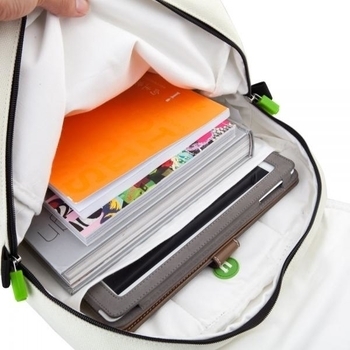 Рюкзак Upixel Fliplid, бело-желтый - Pampik - 2