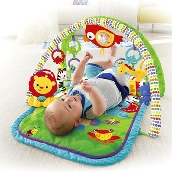 Развивающий музыкальный коврик Fisher-Price Друзья из тропического леса - Pampik - 4