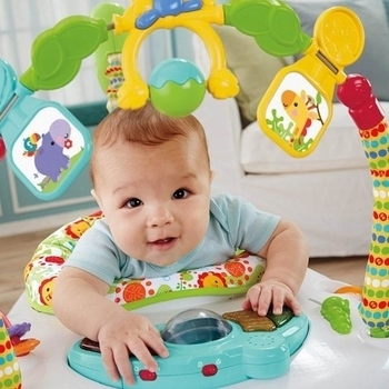 Портативное кресло-прыгунки Fisher-Price Джунгли - Pampik - 5