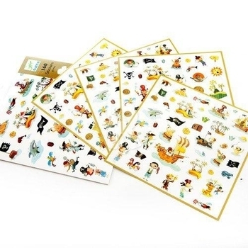 Набор наклеек Djeco Пираты, 160 шт. (DJ08839) - Pampik - 2