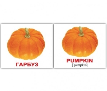 Мини-карточки Домана Вундеркинд с пеленок Овощи/Vegetables, укр.-англ. язык, 40 шт. (2100064095788) - Pampik - 3