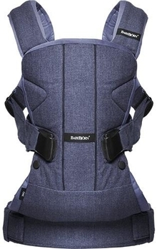 Рюкзак-кенгуру Babybjorn Baby Carrier One Denim, синій денім (93093) - Pampik - 3