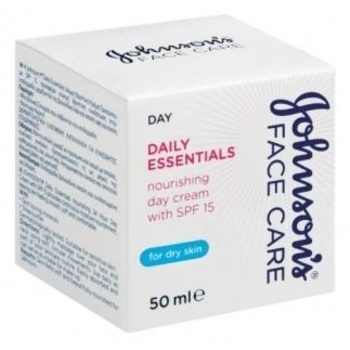Денний живильний крем Johnson`s® Daily Essentials для сухої шкіри з SPF 15, 50 мл - Pampik