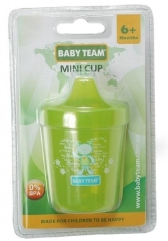 Поїльник Baby Team, 100 мл, зелений (5000) - Pampik - 2