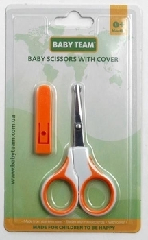 Ножницы детские с чехлом Baby Team, оранжевый (7102) - Pampik - 2